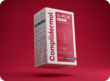 Complidermol 5 alfa plus cápsulas packaging